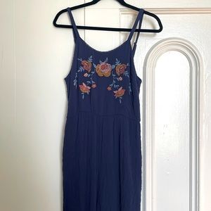 Knox Rose Navy Blue Romper, XL
